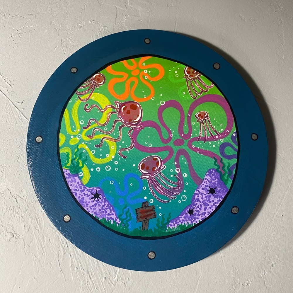 Custom Spongebob Porthole Paintings